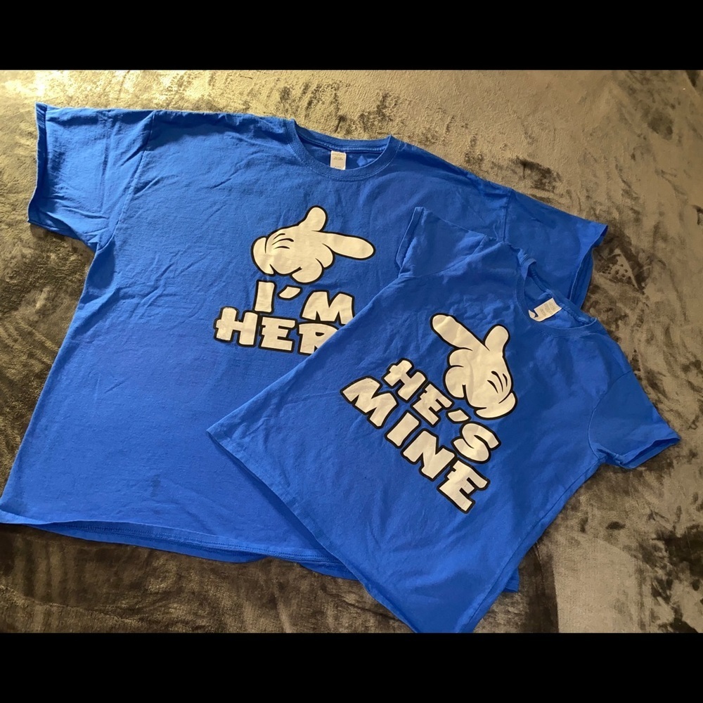 BUNDLE of 2 matching shirts for couples SIZE M&3XL